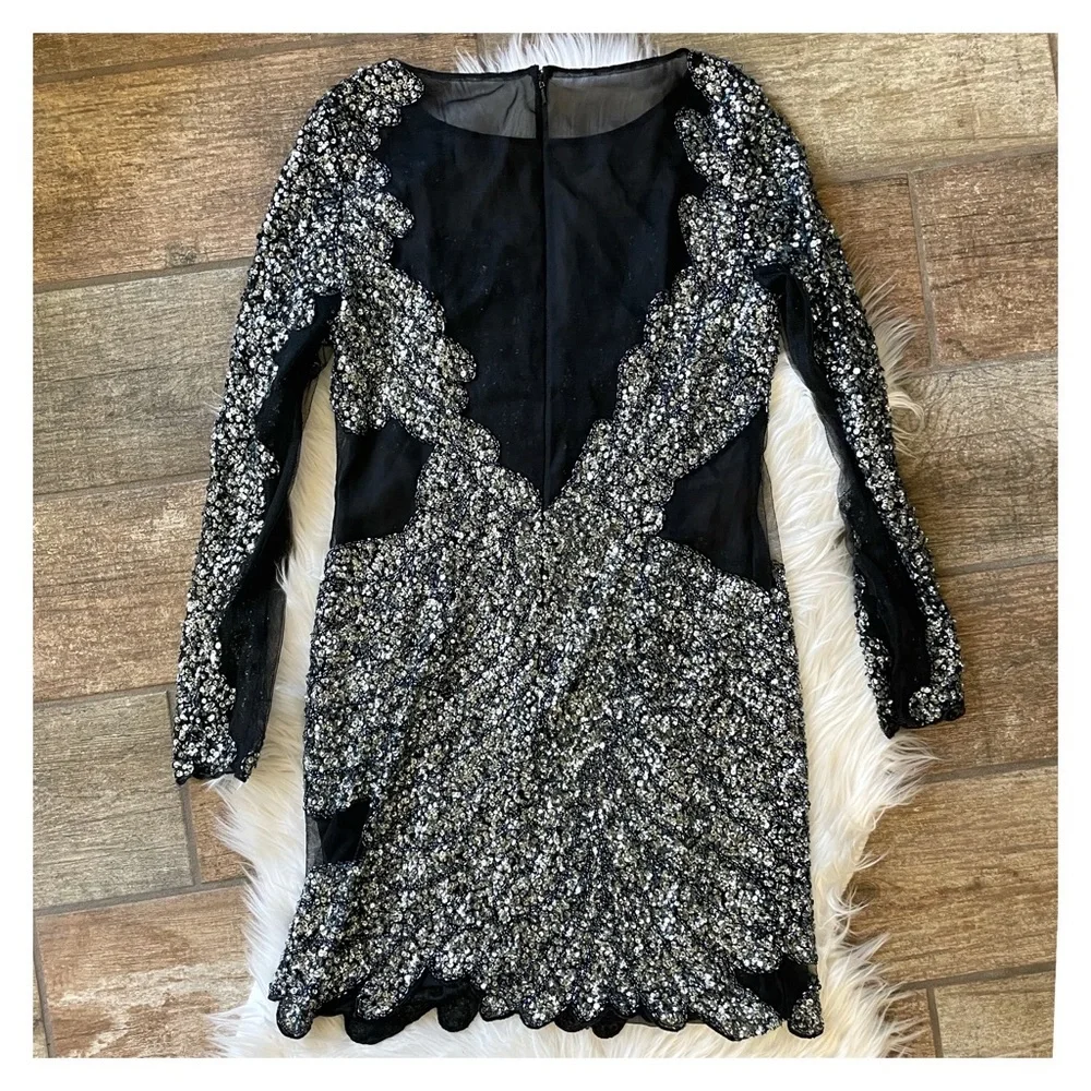 Basix Black Label Beaded Dress - Picture 5 of 5